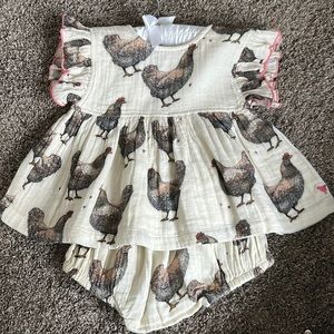 Pink chicken chicken dress